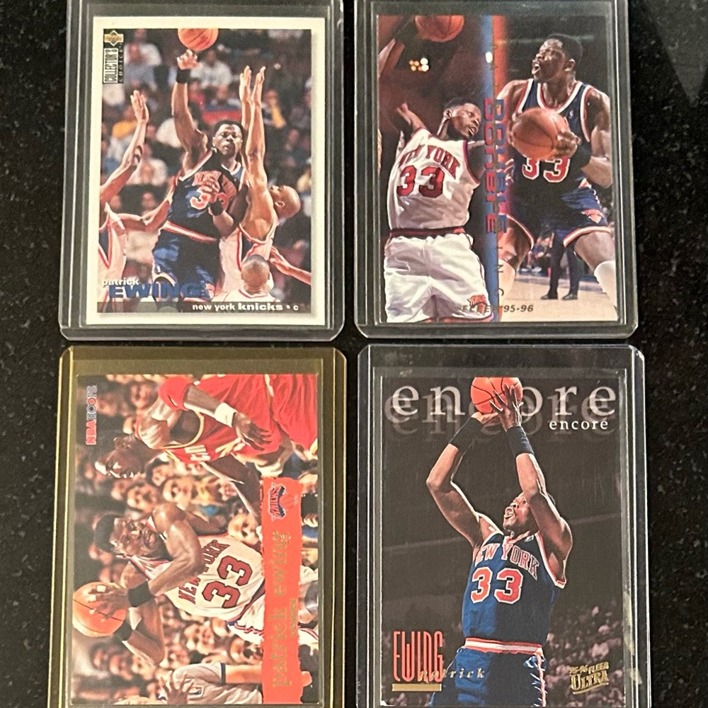 Patrick Ewing and Pat Riley NBA Basketball Trading Cards (8) Medley